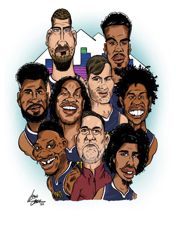 2024 - 2025 Denver Nuggets Poster